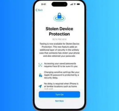 迪庆苹果授权维修店分享被盗设备保护功能开启方法 
