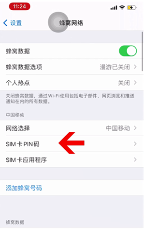 迪庆苹果14维修网分享如何给iPhone14的SIM卡设置密码 