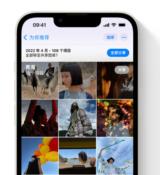 迪庆苹果维修网点分享在 iPhone 上使用共享图库 