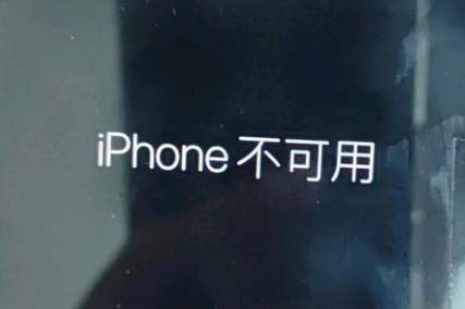 迪庆苹果服务网点分享锁屏界面显示“iPhone 不可用”如何解决 